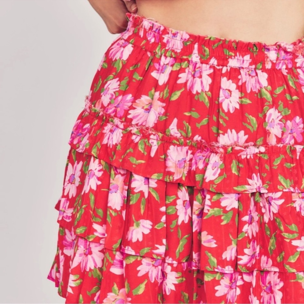 Loveshackfancy Corbett Mini Skirt View 3